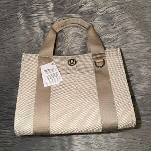 Lululemon canvas mini tote bag
